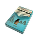 Kalimba de 17 Teclas con Diseño Y Caja Resonante