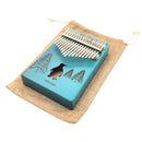 Kalimba de 17 Teclas con Diseño Y Caja Resonante