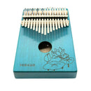 Kalimba de 17 Teclas con Diseño Y Caja Resonante