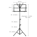 Atril Para Partituras Robusto Hebikuo PA210 Plegable Con Estuche