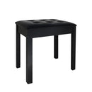 Silla para Piano en Madera con Asiento Acolchado y Compartimiento