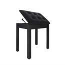 Silla para Piano en Madera con Asiento Acolchado y Compartimiento