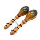 Maracas Salseras En Cuero Profesionales Diseños Decorativos