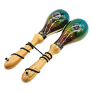 Maracas Salseras En Cuero Profesionales Diseños Decorativos