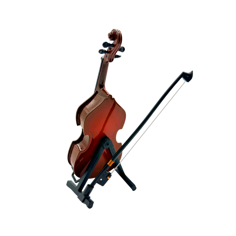 Cello Pequeño Decorativo Con Estuche y Base