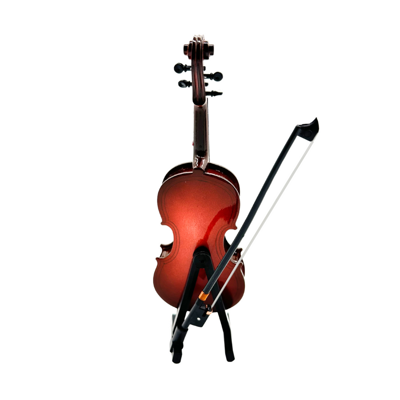 Violín Pequeño Decorativo Con Estuche y Base