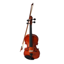 Violín Importado 4/4 En Madera R-30 Con Estuche Arco Rosin