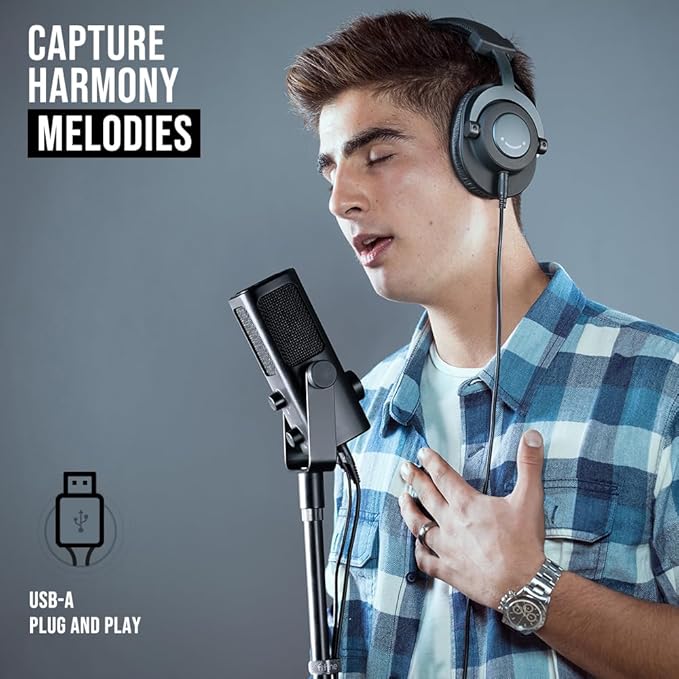 Micrófono De Condensador Fifine Profile3  USB Para Grabación de Estudio