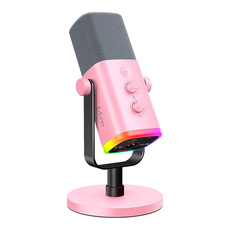 Micrófono Fifine AM8 Dinamico XLR/USB Para Transmision, Gaming o Grabaciones