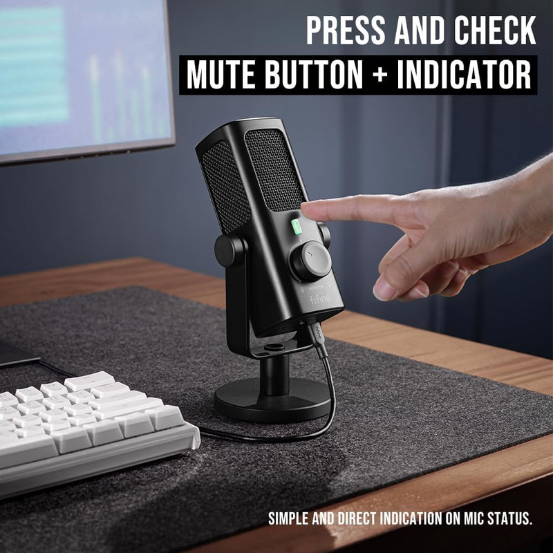 Micrófono De Condensador Fifine Profile3  USB Para Grabación de Estudio