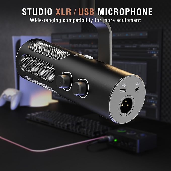 Micrófono dinámico XLR/USB Para Estudio, Streamer Fifine Tank3
