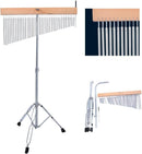 Cortina Musical De 36 Barras Plateadas Carrillón