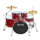 Batería Acústica Boss DM-1000 5 Piezas Roja