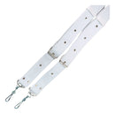 Correa Para Bombo En Charol Blanco