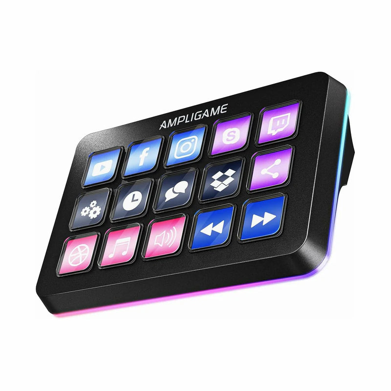Controlador Streamdeck / Teclado Fifine AmpliGame de Transmisión Con 15 Teclas