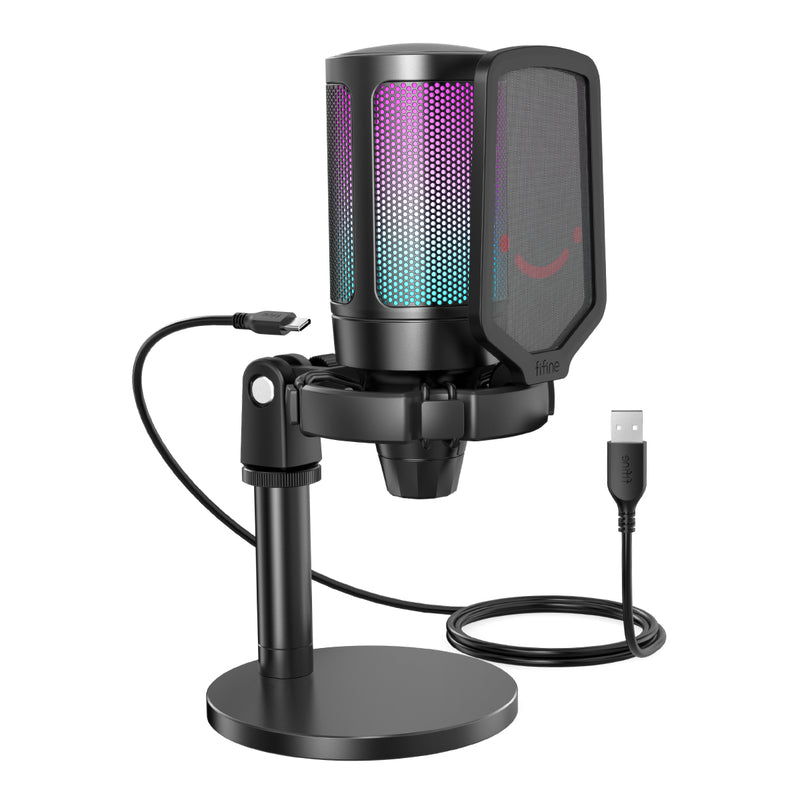 Micrófono Fifine A6  USB Para de Estudio o Gaming