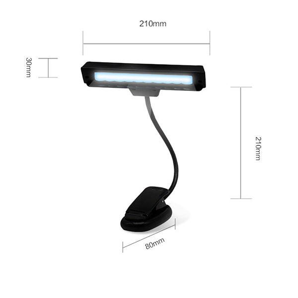 Lampara Luz Led Para Atril De Partituras 21 cm