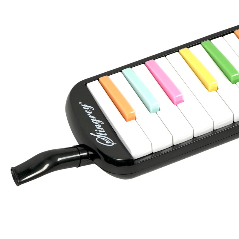 Melódica 32 Teclas Stingrey De Colores Con Estuche Ilustrado Y Accesorios