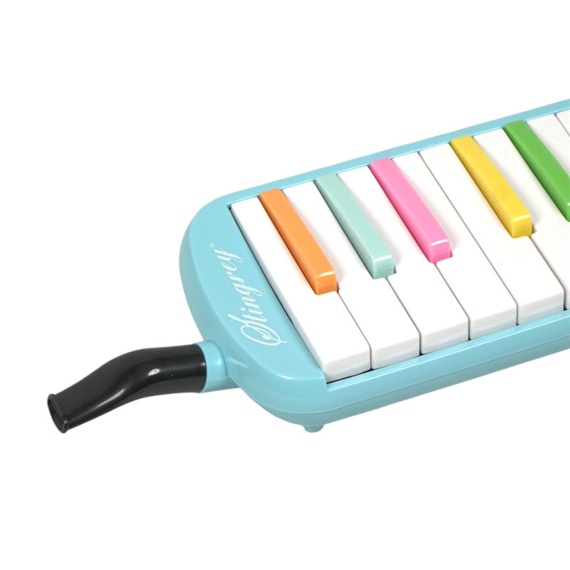 Melódica 32 Teclas Stingrey De Colores Con Estuche Ilustrado Y Accesorios
