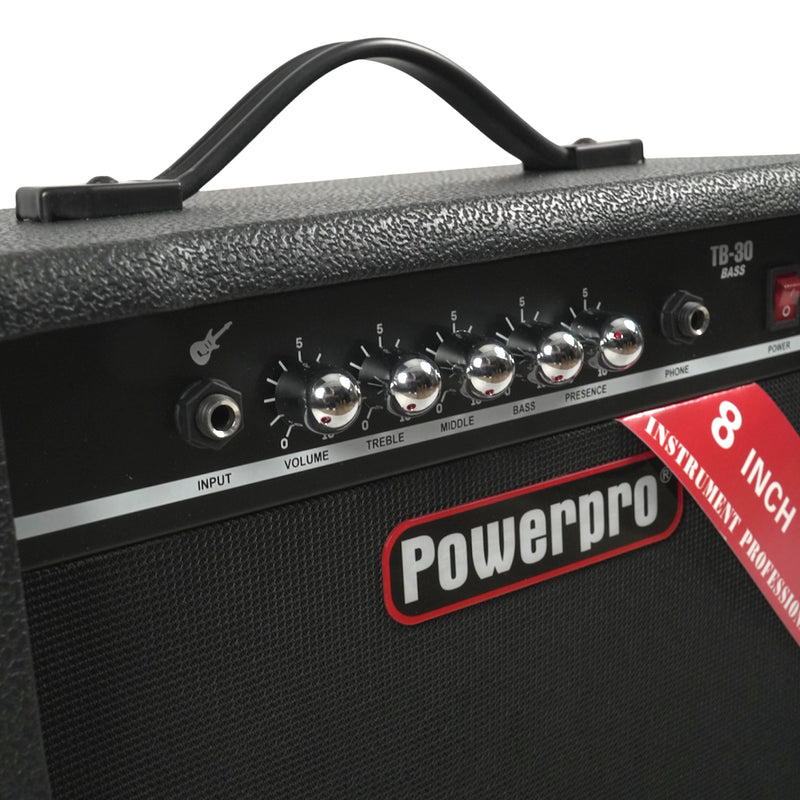 Amplificador Para Bajo 30W De Potencia Power Pro TB-30