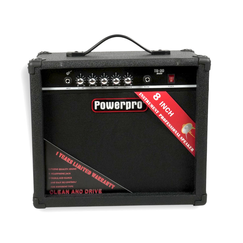 Amplificador Para Bajo 30W De Potencia Power Pro TB-30