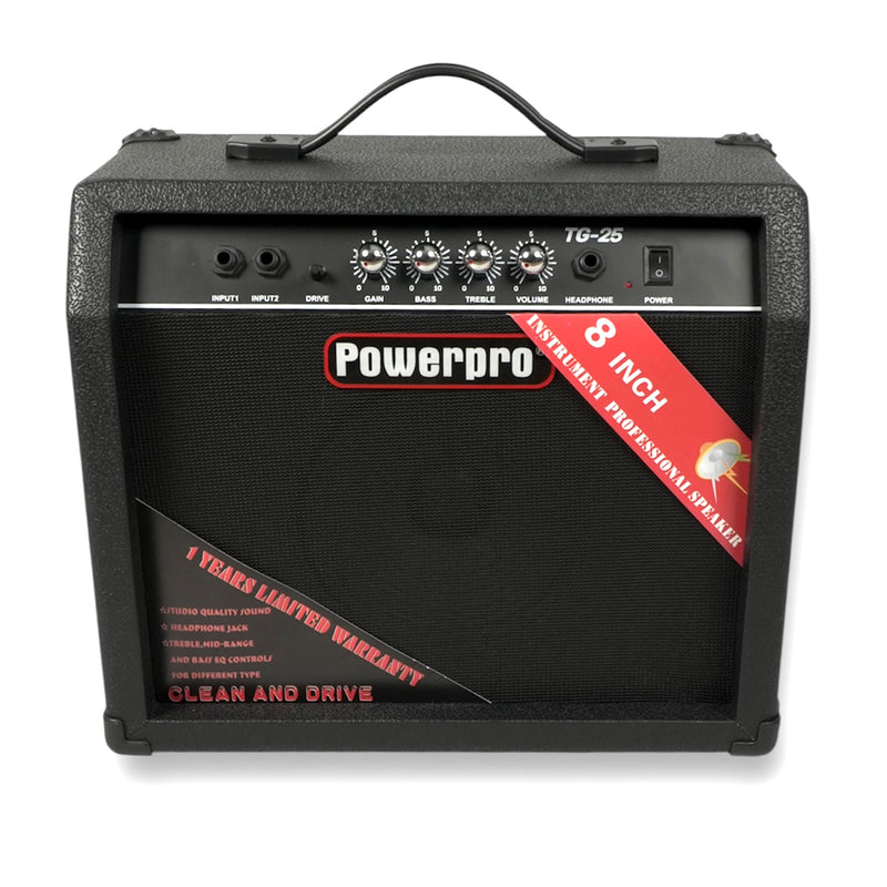 Amplificador Para Guitarra Eléctrica 25W De Potencia PowePro TG-25