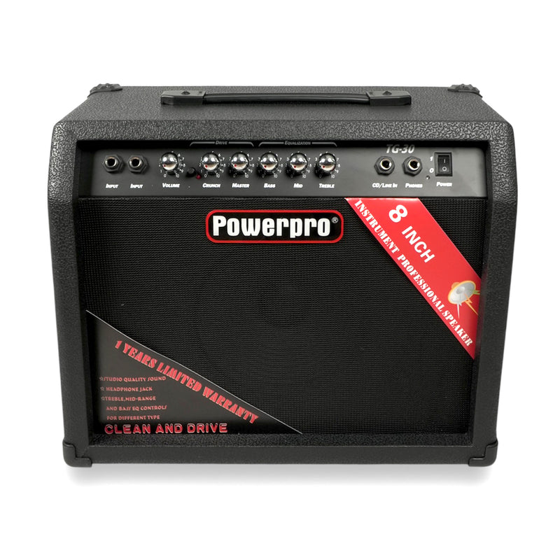 Amplificador Para Guitarra Eléctrica 30W De Potencia PowePro TG-30