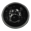 Alfombra Tapete Circular Antideslizable e Insonorizada Para Bateria Drum