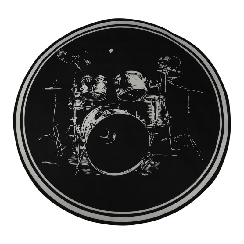 Alfombra Tapete Circular Antideslizable e Insonorizada Para Bateria Drum