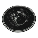 Alfombra Tapete Circular Antideslizable e Insonorizada Para Bateria Drum
