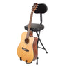 Silla / Taburete Multifuncional para Guitarrista con Espaldar, Reposapiés y Soporte