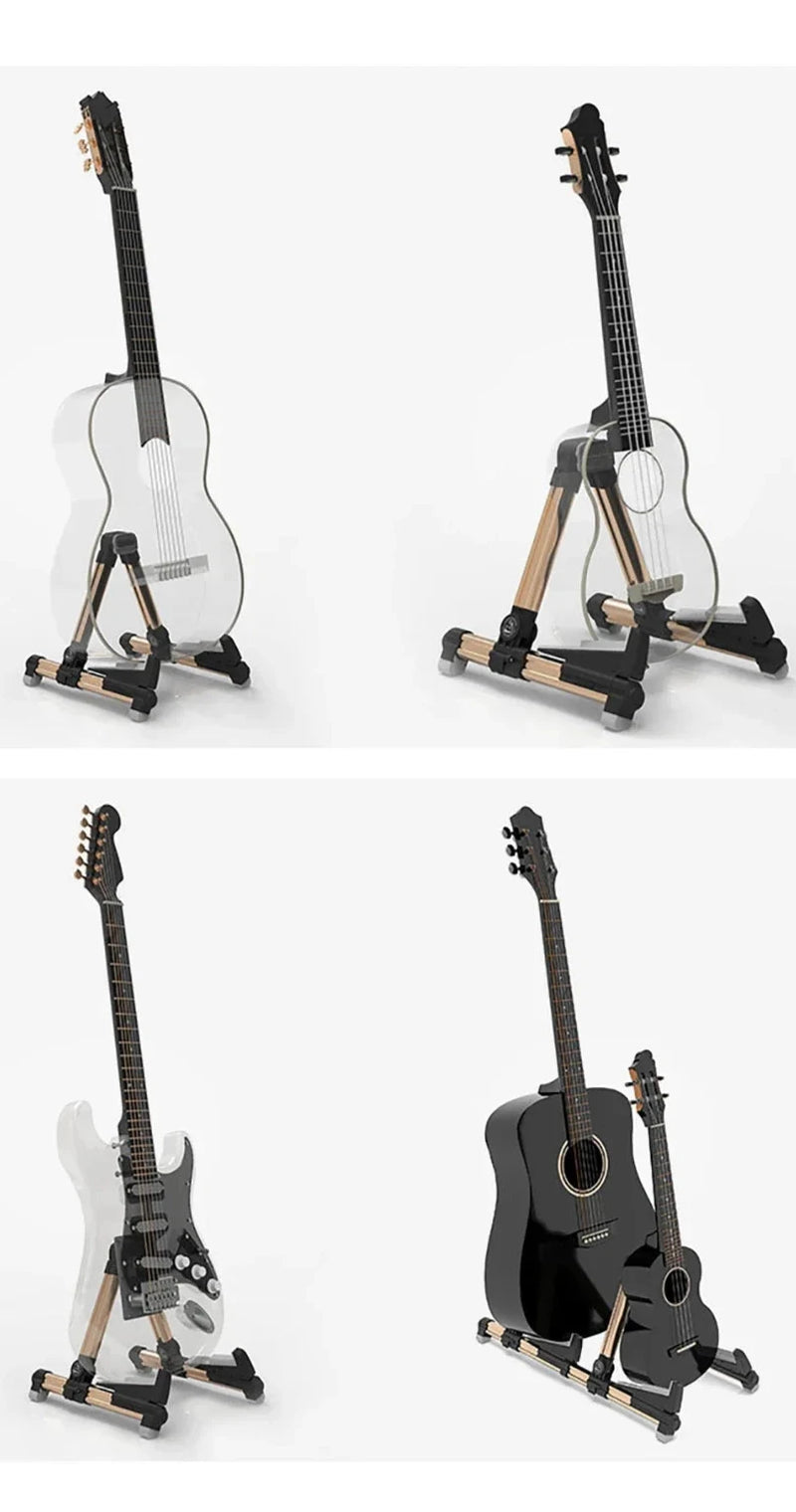 Base / Soporte Plegable de Piso Para Guitarra, Bajo y Ukelele