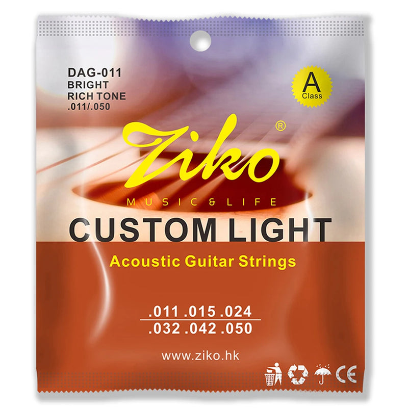 Cuerdas Para Guitarra Acústica Ziko DAG-011