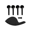 Set De Clavijas + Mentonera Para Violín 3/4 - 4/4