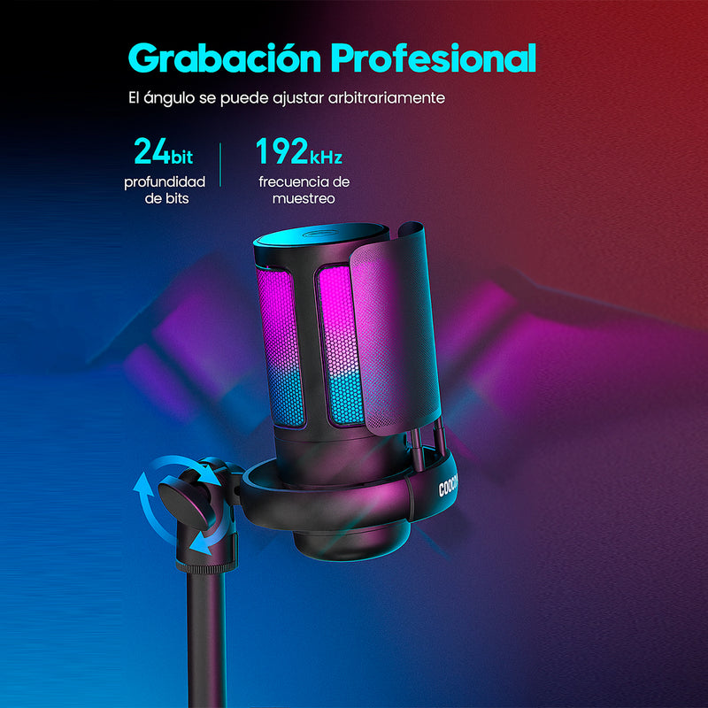 Micrófono Fifine A6  USB Para de Estudio o Gaming