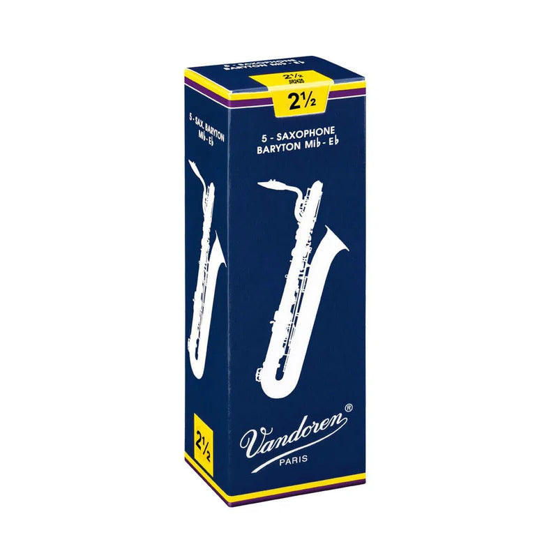 Caña Vandoren 2.5 Para Saxo Baritono Sr2425 (Caja X5 Unidades)