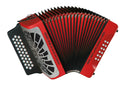 Acordeon Hohner Rey Vallenato 5 Letras Rojo