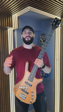 Bajo Stingrey Cuatro Cuerdas En Madera Tipo Warwick