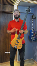 Bajo Eléctrico Pasivo Smiger G-B8-4 New Wood De 4 Cuerdas