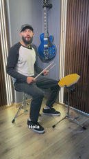 Pad De Practica Con Base Metalica Y Baquetas De 12 Pulgadas