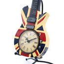Reloj Decorativo En Forma De Guitarra Bandera De Inglaterra  2-14