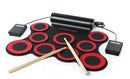 Set De Bateria Electronica De Mesa Roll Up Drill Con Parlantes