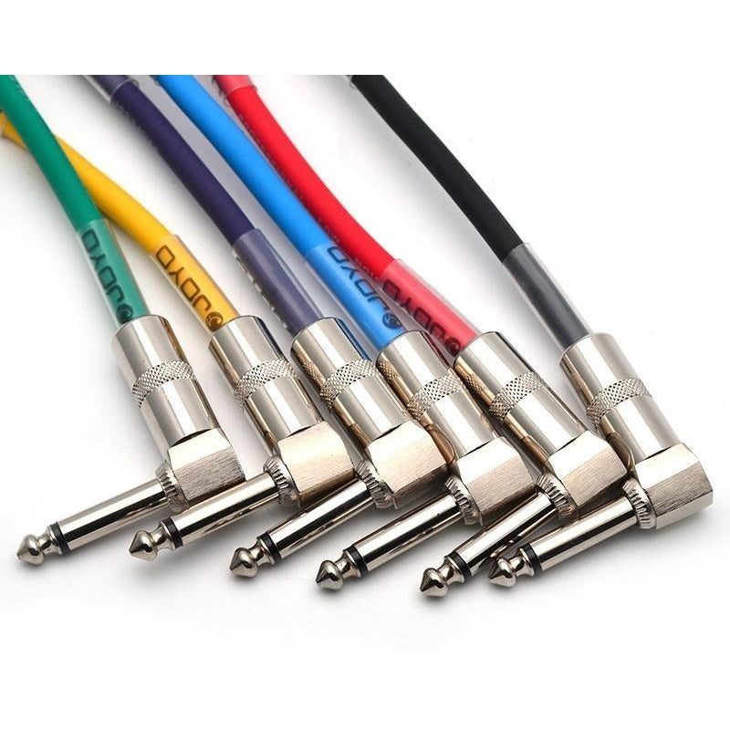 Cable Interpedal Joyo 20cm/0.65ft Plug Mono De 1/4 5 Unds