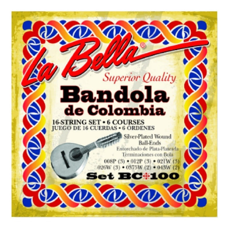 Encordado La Bella Bandola De Colombia BC100