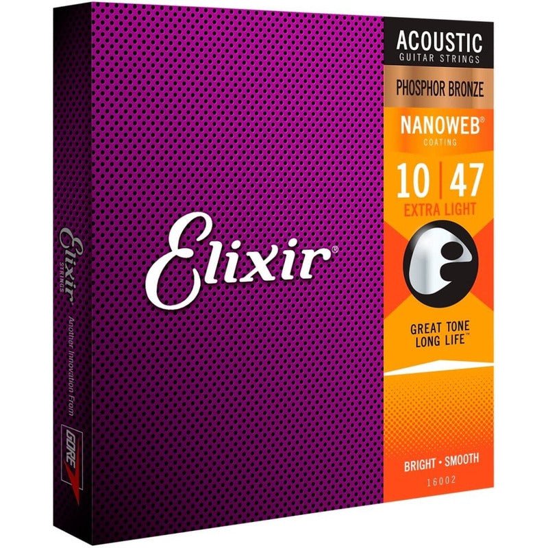 Encordado Elixir 16002 Para Guitarra Electroacústica