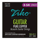 Encordado Para Guitarra Electroacústica Ziko DR011