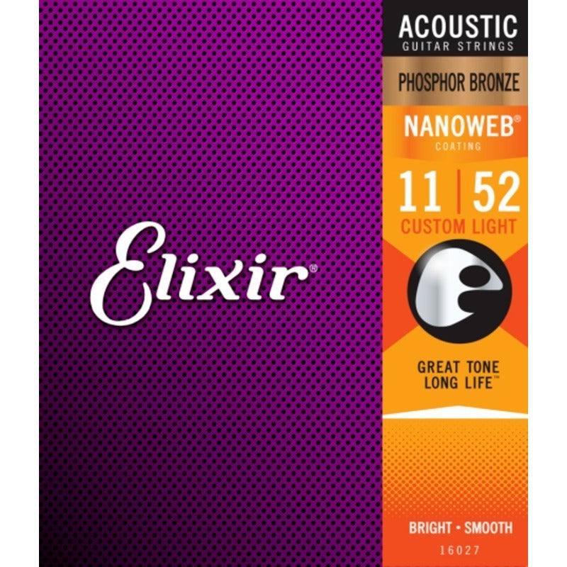 Encordado Elixir 16027 Para Guitarra Electroacústica