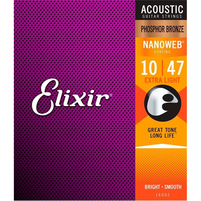 Encordado Elixir 16002 Para Guitarra Electroacústica