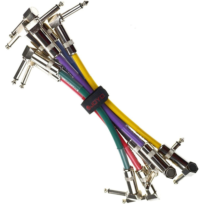 Cable Interpedal Joyo 20cm 0.65ft  1 Und Plug Mono De 1/4