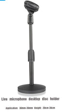 Base / Soporte De Escritorio Circular Para Micrófono Con Piaña